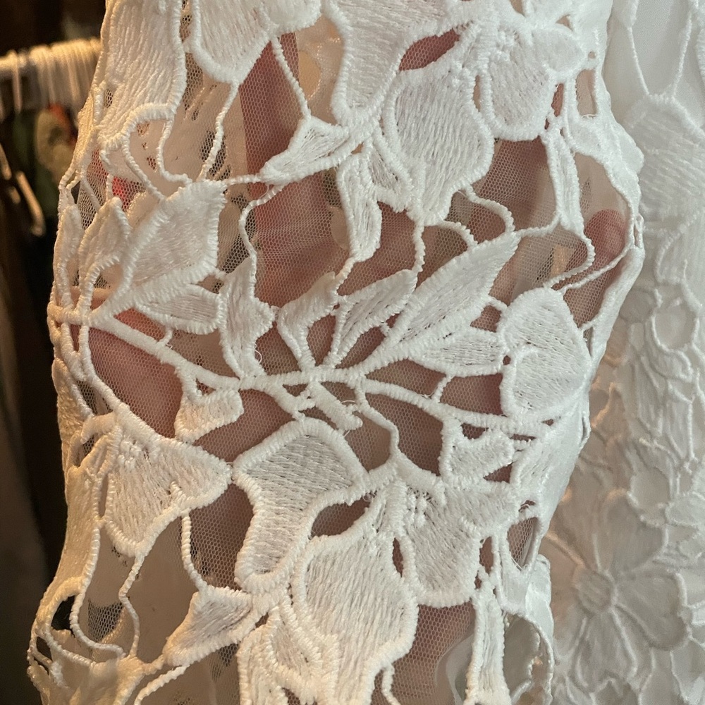 Women’s Short Lace Wedding Dress- size 10US - Picture 9 of 13